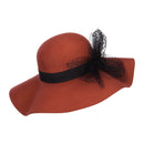 Net Wool Felt Dressy Hat
