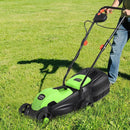 13 Inch Electric Push Lawn Corded Mower with Grass Bag by LJGDeals