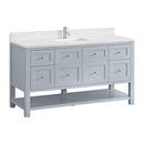 James Martin Breckenridge 60" Single Bathroom Vanity, Serenity Blue