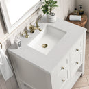 James Martin Breckenridge 30" Single Bathroom Vanity, Bright White