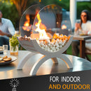 Round Tabletop Firepit 43cm H – Bio Ethanol by JHY DESIGN