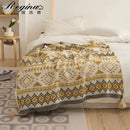 GobekUsa Ethnic Bohemian Blanket - Soft and Warm Wrap for Spring Picnics, Camping, and Home Decor