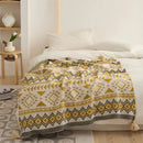 GobekUsa Ethnic Bohemian Blanket - Soft and Warm Wrap for Spring Picnics, Camping, and Home Decor