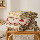 GobekUsa Ethnic Bohemian Blanket - Soft and Warm Wrap for Spring Picnics, Camping, and Home Decor