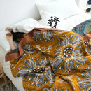 GobekUsa Ethnic Cotton Blanket & Throw - Breathable Gauze Summer Quilt - Boho Decor Bedspread
