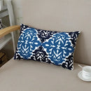 Ethnic floral canvas cotton embroidered pillow case living room decor by Decorbites