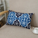 Ethnic floral canvas cotton embroidered pillow case living room decor by Decorbites