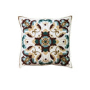 Ethnic floral canvas cotton embroidered pillow case living room decor by Decorbites