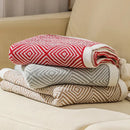 GobekUsa Ethnic Geometry Knitted Blanket - Cozy Home Decor & Sofa Cover