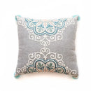 Ethnic gray and white swirl cushion cover living room decor by Decorbites