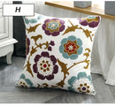 Ethnic style floral canvas pillow cover living room decor by Decorbites