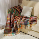 GobekUsa Ethnic Wave Woven Tassel Blanket: Multi-functional for Bed, Sofa, Table, Office Nap
