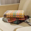 GobekUsa Ethnic Wave Woven Tassel Blanket: Multi-functional for Bed, Sofa, Table, Office Nap
