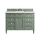 James Martin Brittany 48" Single Bathroom Vanity, Smokey Celadon