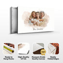 Mother's Day Watercolor Family Portrait Sign by Tailored Canvases