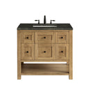 James Martin Breckenridge 36" Single Bathroom Vanity, Light Natural Oak