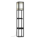 Modern Floor Lamp with Shelves and Drawer by LJGDeals