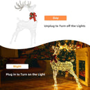 Lighted Standing Reindeer with Stakes for Christmas Decoration by LJGDeals