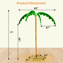 7 Feet LED Pre-lit Palm Tree Decor with Light Rope by DirectDeals