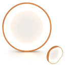 24W Modern LED Mount Ceiling Light with Wood Pattern and Metal Frame by LJGDeals