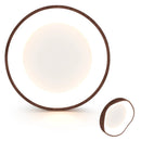 24W Modern LED Mount Ceiling Light with Wood Pattern and Metal Frame by LJGDeals