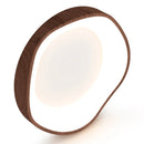 24W Modern LED Mount Ceiling Light with Wood Pattern and Metal Frame by LJGDeals