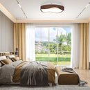 24W Modern LED Mount Ceiling Light with Wood Pattern and Metal Frame by LJGDeals