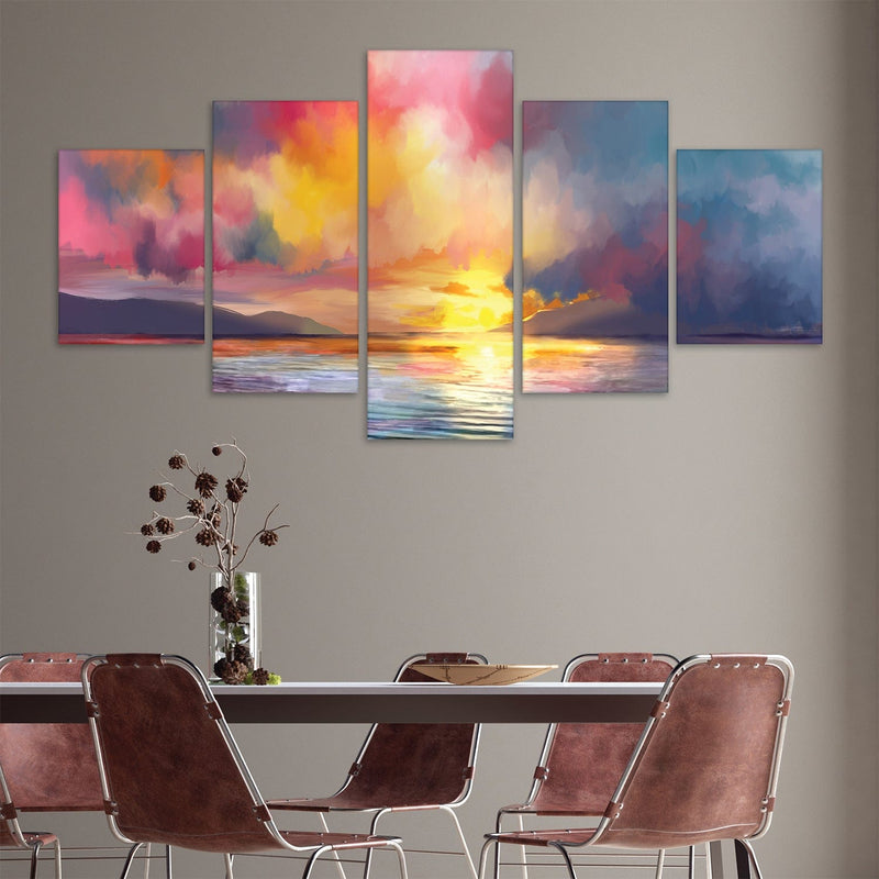 Euphoric Horizon Canvas - 5 Panel