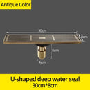 GobekUsa Euro Antique Brass Art Carved Floor Drain Cover Shower Waste Drainer