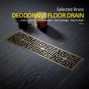 GobekUsa Euro Antique Brass Art Carved Floor Drain Cover Shower Waste Drainer