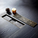 GobekUsa Euro Antique Brass Art Carved Floor Drain Cover Shower Waste Drainer