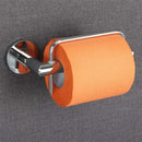Euro silver chrome & orange paper holder bathroom accessory by Decorbites