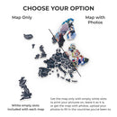 Europe Photo Map Midnight