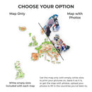 Europe Photo Map Physical