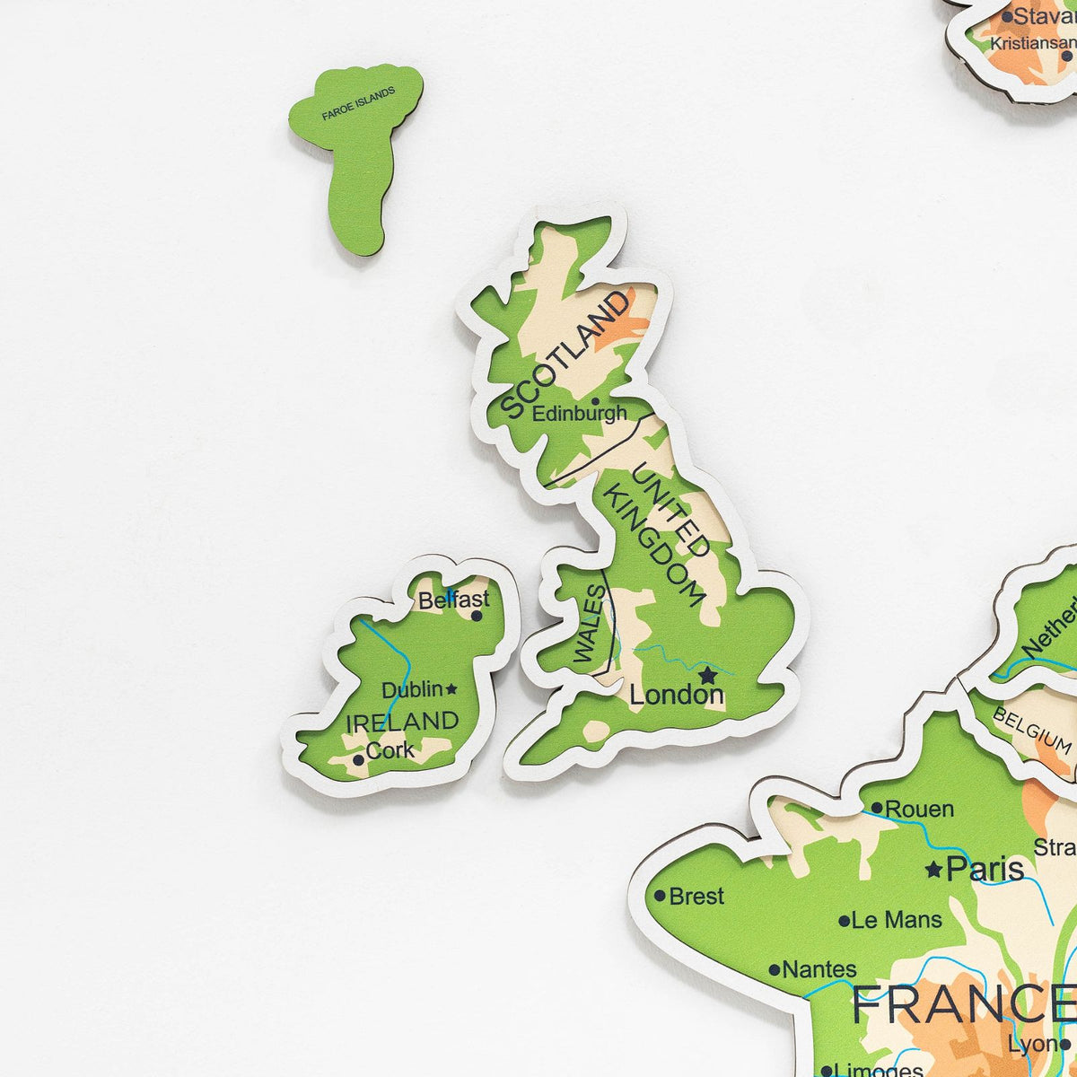 Europe Photo Map Physical, photo 9 of 10