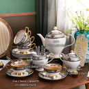 GobekUsa Bone China Tea Set: Elegant European Ceramic Coffee Porcelain Teaware