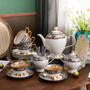 GobekUsa Bone China Tea Set: Elegant European Ceramic Coffee Porcelain Teaware