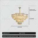 GobekUsa Light Crystal Chandelier: European Style for Living, Dining & Study Rooms