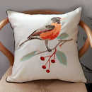 European embroidered butterfly and dragonfly sofa cushion cover living room by Decorbites