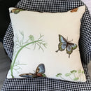 European embroidered butterfly and dragonfly sofa cushion cover living room by Decorbites