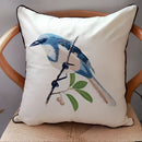 European embroidered butterfly and dragonfly sofa cushion cover living room by Decorbites