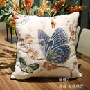 European embroidered butterfly and dragonfly sofa cushion cover living room by Decorbites