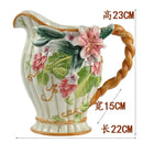 GobekUsa Elephant Vase: European Style Ceramic Home Decor for Living Room, Table, and Porch