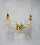 GobekUsa Crystal Wall Lamp: European Style K9 Crystal, Luxury for Bedroom, Aisle, Ktv