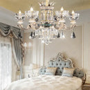 GobekUsa Duplex European Crystal Chandelier for Staircase with Hollow Design