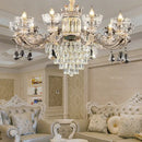 GobekUsa Duplex European Crystal Chandelier for Staircase with Hollow Design