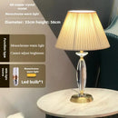 GobekUsa Crystal Floor Lamp - European Retro Style for Living Room, Bedroom, or Home Decoration
