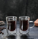 European style clear double glass insulated tea cup set kitchenware by Decorbites