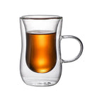 European style clear double glass insulated tea cup set kitchenware by Decorbites