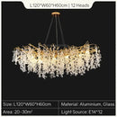 GobekUsa Gold Tree Branch Chandelier: Elegant European Style Pendant Light for Home Decor